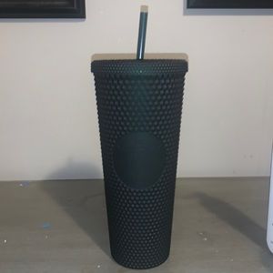 Matte green spikey stud venti Starbucks cup